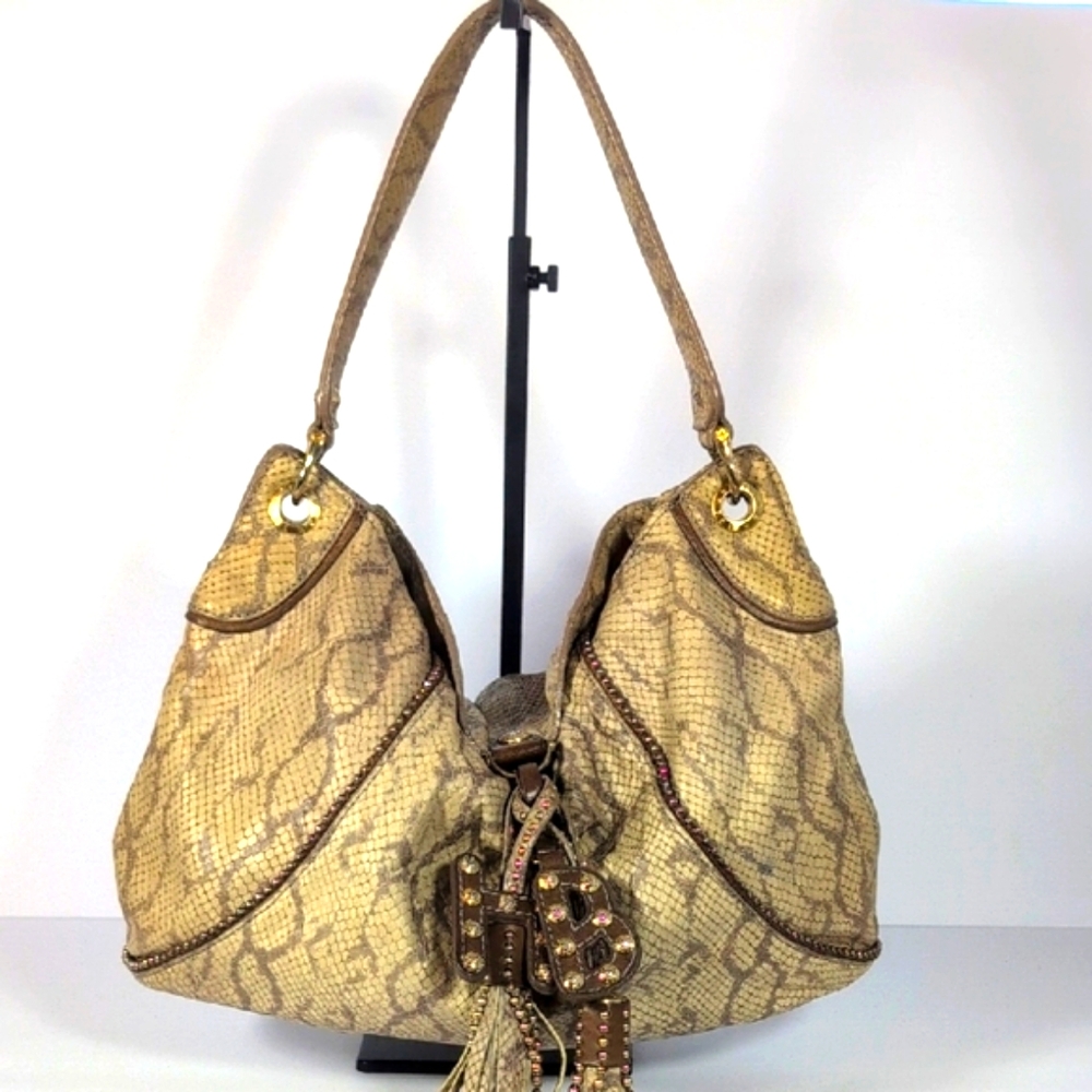 Henri Bendel Snake Skin Hobo Bag